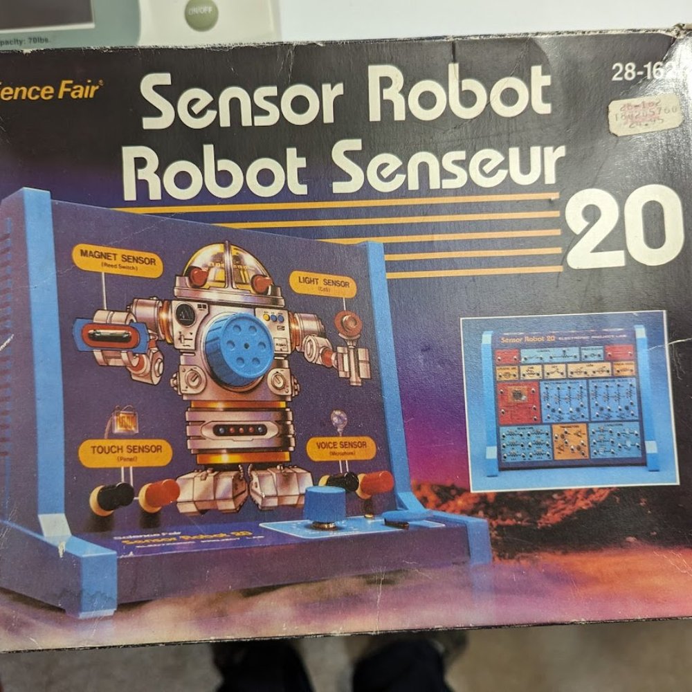 Science Fair SENSOR ROBOT 20 Electronic Project Lab No. 28-162 Radio Shack Tandy